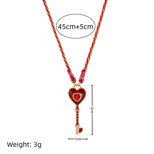 Wholesale Women's Copper Clover Pendant Gold Plated Regular Chain With Geometric Pattern And Electroplating Process