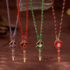 Wholesale Women's Copper Clover Pendant Gold Plated Regular Chain With Geometric Pattern And Electroplating Process