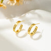Wholesale Women's Copper Cshaped Geometric Earrings Electroplated Light Luxury Fashion Style