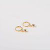 Wholesale Women's Copper Diamond Treatment Star Earrings With Five Pointed Star Design