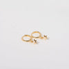 Wholesale Women's Copper Diamond Treatment Star Earrings With Five Pointed Star Design