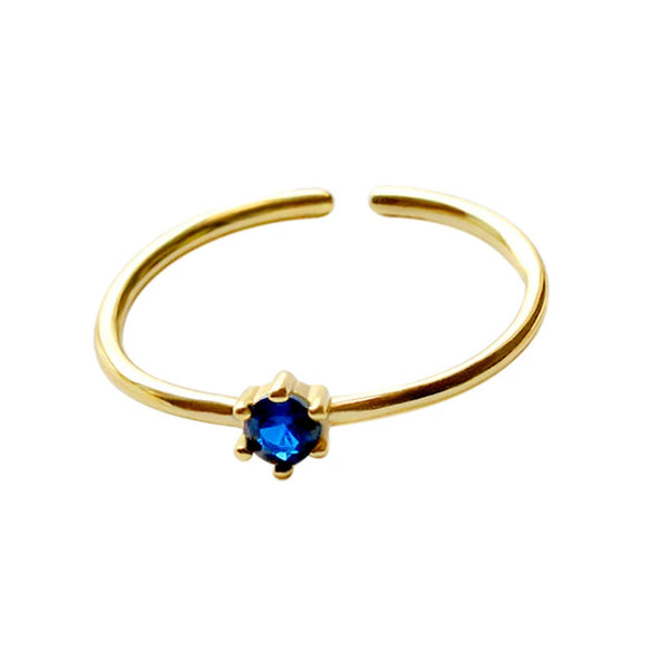 Wholesale Women's Copper Diamondencrusted Zircon Finger Ring Geometric Ins Style Electroplated