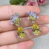 Wholesale Women's Copper Dropshaped Flower Earrings In Fashion Ol Style