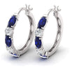 Wholesale Women's Copper Earrings Geometric Style Inlaid Zircon Accessories