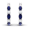 Wholesale Women's Copper Earrings Geometric Style Inlaid Zircon Accessories