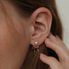 Wholesale Women's Copper Earrings With Antique Pearl Bow And Butterfly Tie Geometric Animal Zodiac Patterns Real Gold Plated