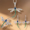 Wholesale Women's Copper Earrings With Dragonfly Animal Zodiac Drop Shape And Geometric Patterns In Pastoral Style