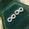 Wholesale Women's Copper Earrings With Lovely Style Featuring Letters Numbers Text And Small Bow Infinite Symbol Design