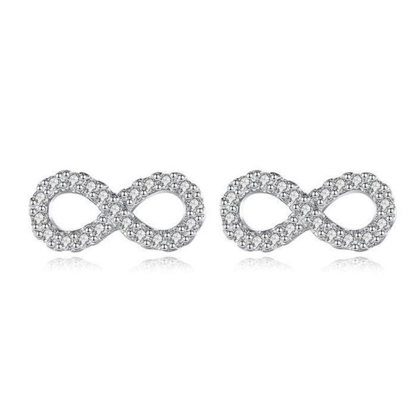 Wholesale Women's Copper Earrings With Lovely Style Featuring Letters Numbers Text And Small Bow Infinite Symbol Design