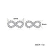 Wholesale Women's Copper Earrings With Lovely Style Featuring Letters Numbers Text And Small Bow Infinite Symbol Design