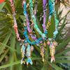 Wholesale Women's Copper Electroplated Geometric Coral Fish Bead Necklace