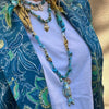 Wholesale Women's Copper Electroplated Geometric Coral Fish Bead Necklace