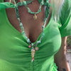 Wholesale Women's Copper Electroplated Geometric Coral Fish Bead Necklace