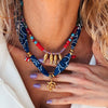 Wholesale Women's Copper Electroplated Geometric Coral Fish Bead Necklace