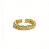 Wholesale Women's Copper Electroplated Gold Inlaid With Zircon Heart Geometric Animal Zodiac Shape Ring Jewelry