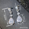Wholesale Women's Copper Elegant Minimalist Geometric Flower Drop Shape Earrings