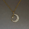 Wholesale Women's Copper Fantasy Necklace With Star Geometric Pattern And Zirconia Mixed Gemstone Setting