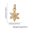 Wholesale Women's Copper Fashion Geometric Star Snowflake Pendant Necklace With Electroplating