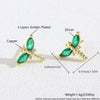 Wholesale Women's Copper Flower Animal Zodiac Electroplated Earrings
