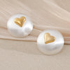 Wholesale Women's Copper Flower Pearl Inlaid Earrings With Constellation Doll Crown Heart Fruit And More Patterns In Small And Fresh Style