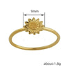Wholesale Women's Copper Flower Ring With Electroplating Fashion Ol Style