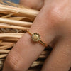 Wholesale Women's Copper Flower Ring With Electroplating Fashion Ol Style