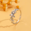 Wholesale Women's Copper Flower Ring With Electroplating Treatment