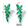 Wholesale Women's Copper Flower Style Zircon Earrings Princess Design