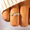 Wholesale Women's Copper Geometric And Flower Sweet Pastoral Ring