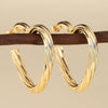 Wholesale Women's Copper Geometric And Heart Shape Jewelry Set Electroplated Earrings