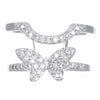 Wholesale Women's Copper Geometric Diamond Set Nail Ring