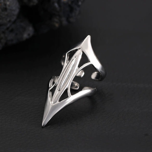 Wholesale Women's Copper Geometric Diamond Set Nail Ring