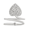 Wholesale Women's Copper Geometric Diamond Set Nail Ring