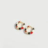 Wholesale Women's Copper Geometric Dripping Oil Enamel Earrings