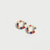 Wholesale Women's Copper Geometric Dripping Oil Enamel Earrings