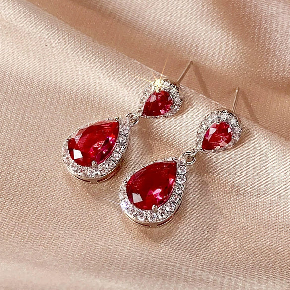 Wholesale Women's Copper Geometric Drop Shape Highend Minimalist Earrings