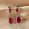 Wholesale Women's Copper Geometric Drop Shape Highend Minimalist Earrings