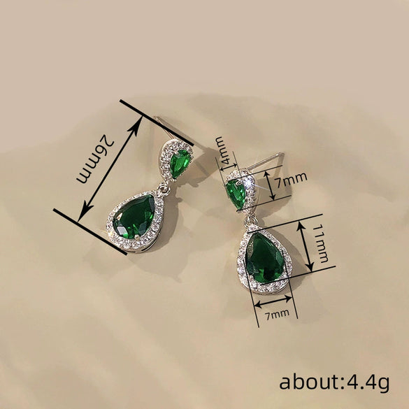 Wholesale Women's Copper Geometric Drop Shape Highend Minimalist Earrings