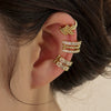 Wholesale Women's Copper Geometric Ear Clips Electroplated Light Luxury Highend