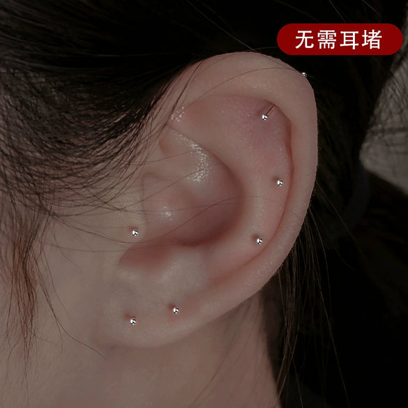 Wholesale Women's Copper Geometric Ear Stud Earrings With Electroplating