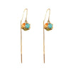 Wholesale Women's Copper Geometric Earrings With Electroplating Fashion Style