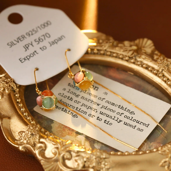 Wholesale Women's Copper Geometric Earrings With Electroplating Fashion Style