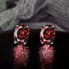 Wholesale Women's Copper Geometric Elegant Zirconia Earrings
