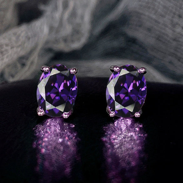 Wholesale Women's Copper Geometric Elegant Zirconia Earrings