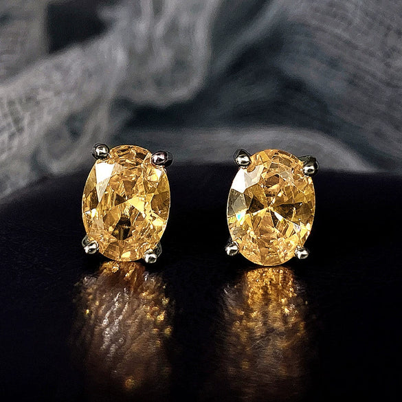 Wholesale Women's Copper Geometric Elegant Zirconia Earrings