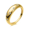 Wholesale Women's Copper Geometric Fivepointed Star Ring Electroplated Jewelry