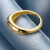 Wholesale Women's Copper Geometric Fivepointed Star Ring Electroplated Jewelry