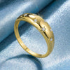 Wholesale Women's Copper Geometric Fivepointed Star Ring Electroplated Jewelry