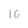 Wholesale Women's Copper Geometric Four Leaf Clover Micro Inlaid Zircon Earrings Minimalist Style