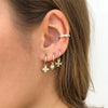 Wholesale Women's Copper Geometric Four Leaf Clover Micro Inlaid Zircon Earrings Minimalist Style